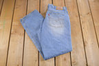 Vintage 1990s Levi's 505 Blank Red Tab Denim Jeans Size 34 x 31