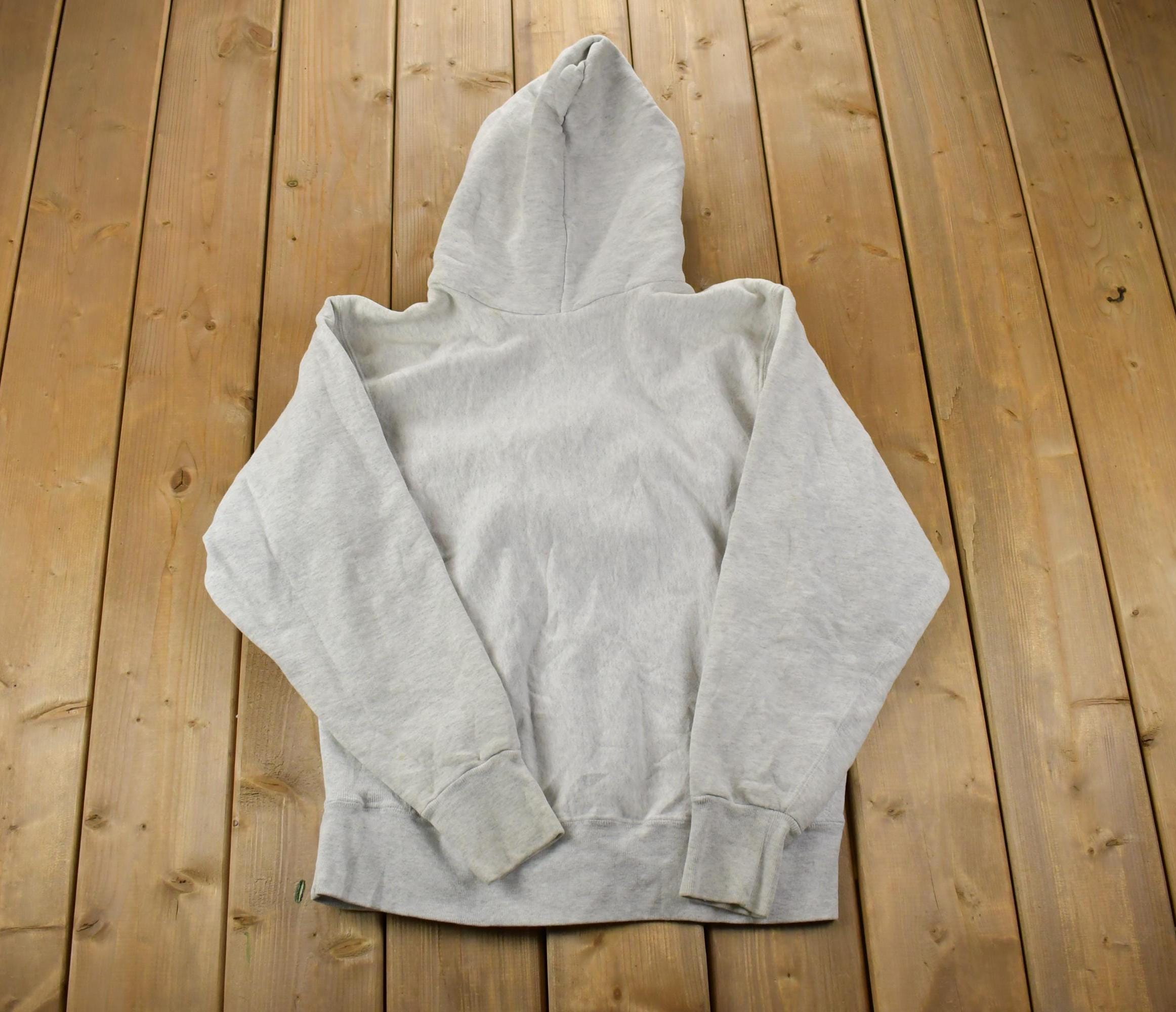 Vintage 1990s ALHS Tigers Hockey Reverse Grain University Collegiate Heavyweight Hoodie