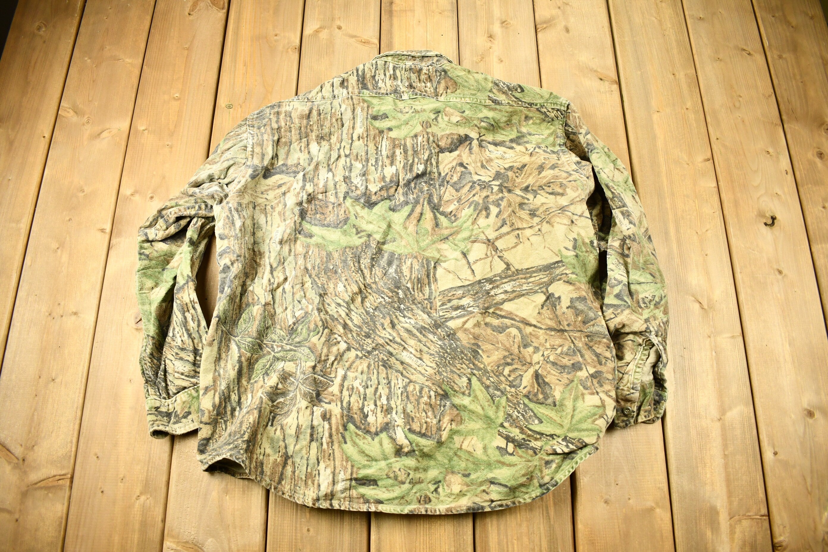 Vintage 1990s Gander Mountain Real Tree Camouflage Button Up Shirt