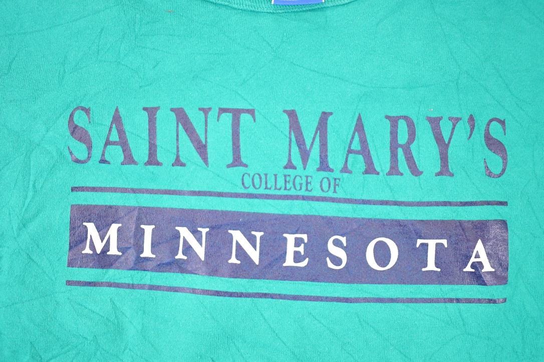 Vintage 1990s Champion St Mary's Minnesota Collegiate T-Shirt Men's S