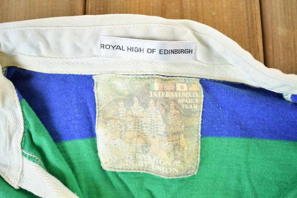 Vintage 1990s Royal High Of Edinburgh Rugby Button Up Shirt