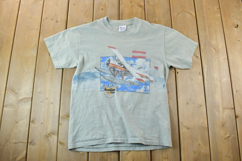 Vintage 1990s Alaska Bush Pilot Souvenir T-Shirt