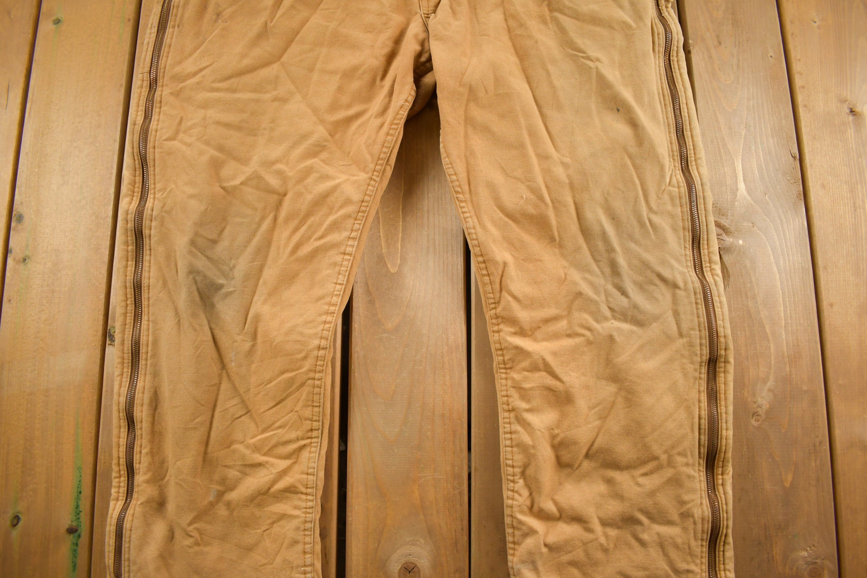 Vintage 1990s Berne Quilted Canvas Overalls Size 48 x 28