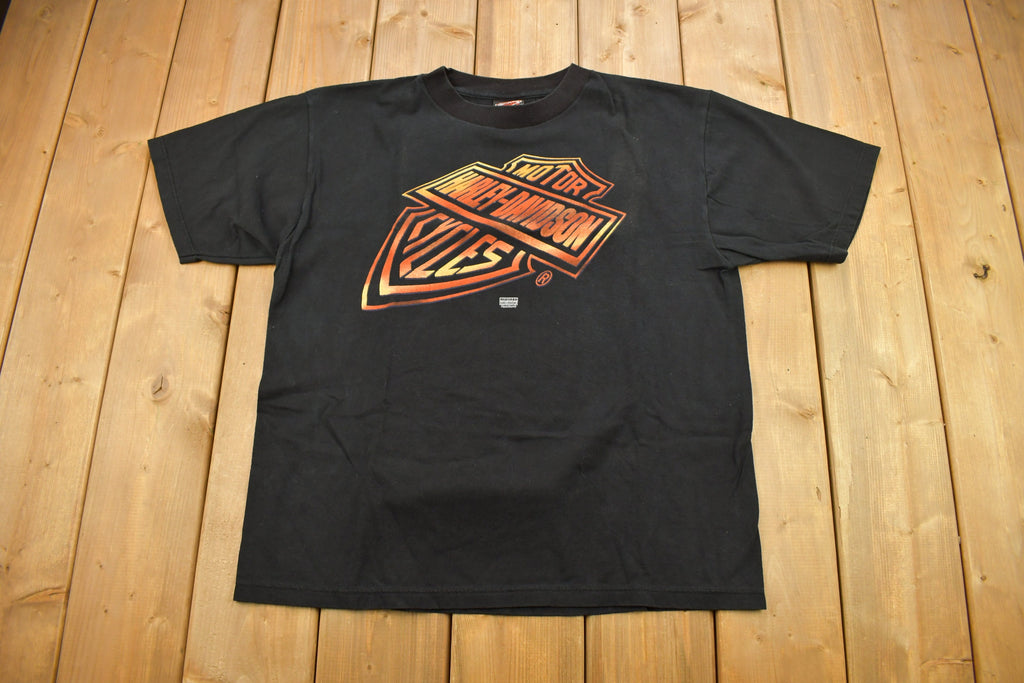 Vintage 1990s Pete's Sales & Service Harley Davidson Pembrooke Ontario Canada T-Shirt