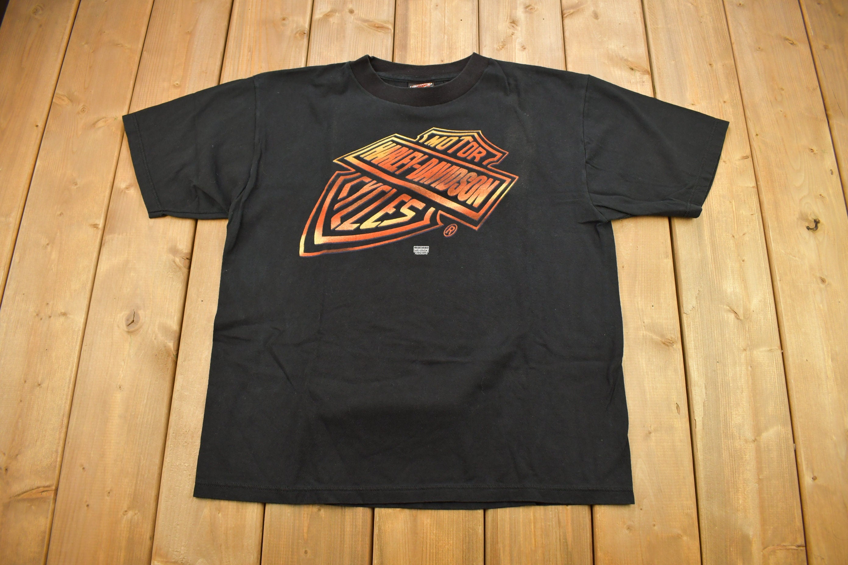 Vintage 1990s Pete's Sales & Service Harley Davidson Pembrooke Ontario Canada T-Shirt