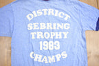 Vintage 1983 Sebring Trophy District Champs Ringer T Shirt