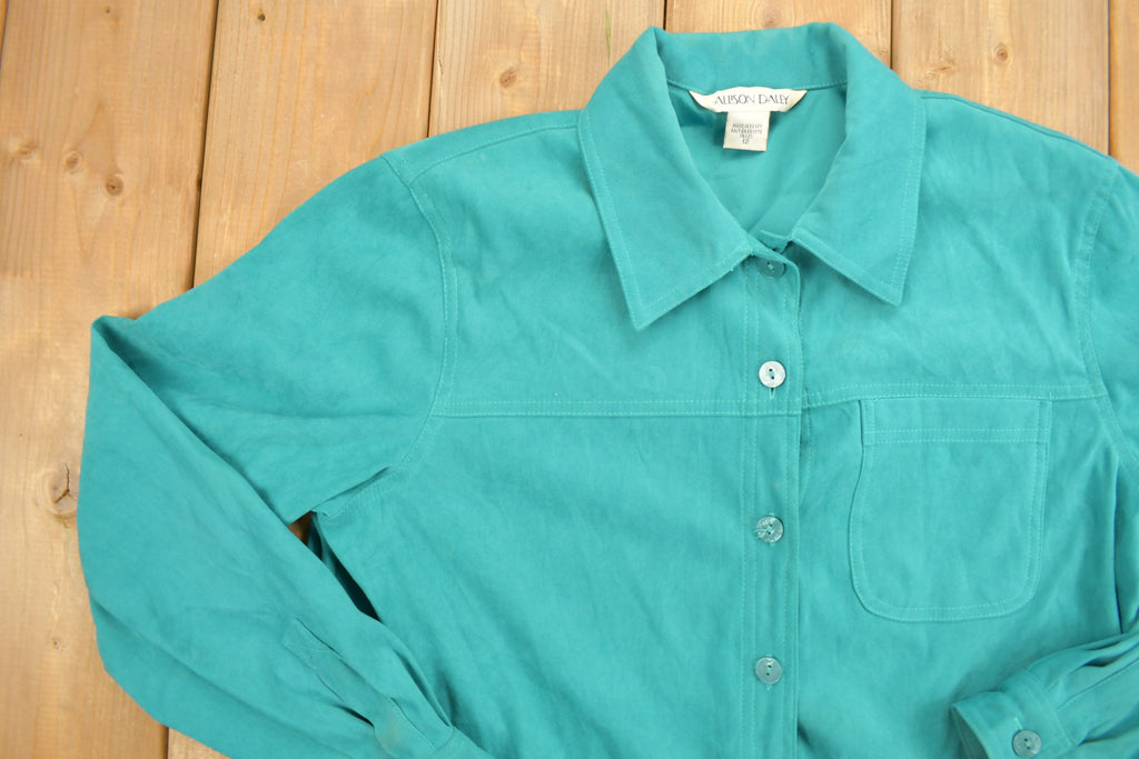Vintage 1970s Allison Daley Blank Button Up Shirt