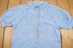 Vintage 1990s Women's Long Button Up Shirt