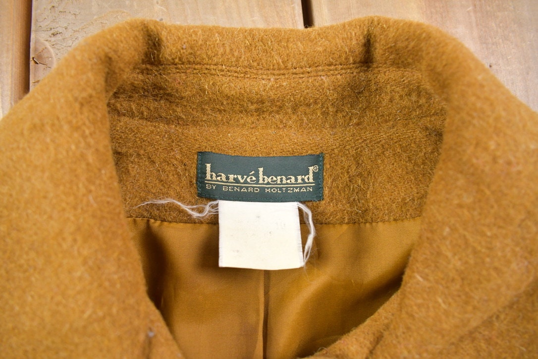 Vintage 1980s Harve Benard Wool Button Up Jacket