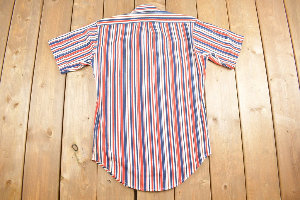 Vintage 1970s Striped Button Up Shirt