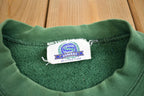 Vintage 1990s Northwoods Adventure Embroidered Outdoorsman Crewneck Sweatshirt Made In USA