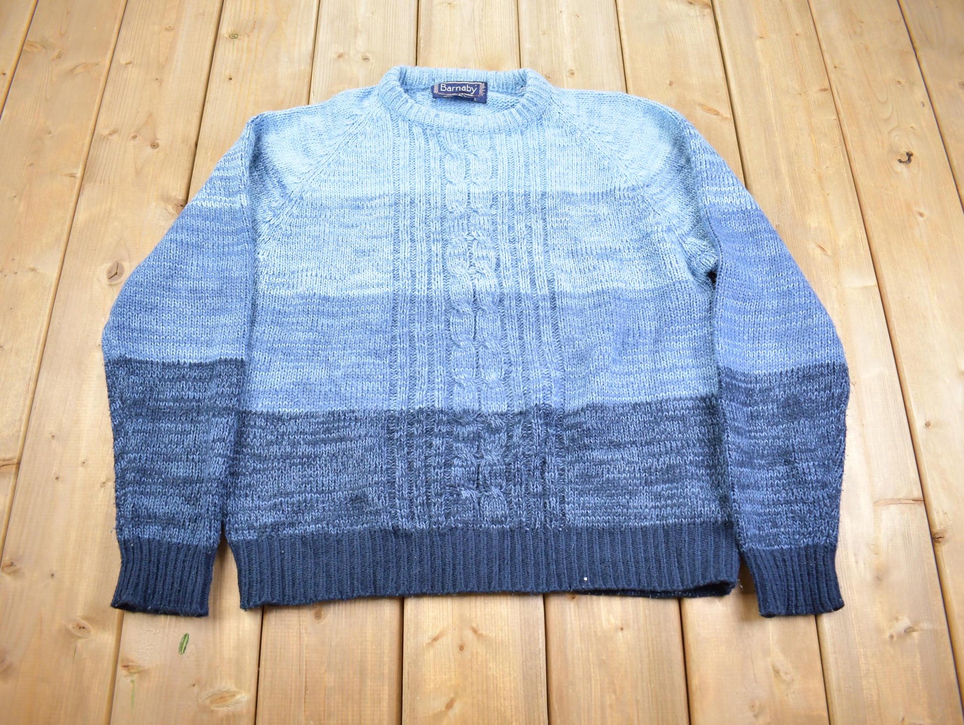 Vintage 1990s Barnaby Knit Color Code Crewneck Sweater