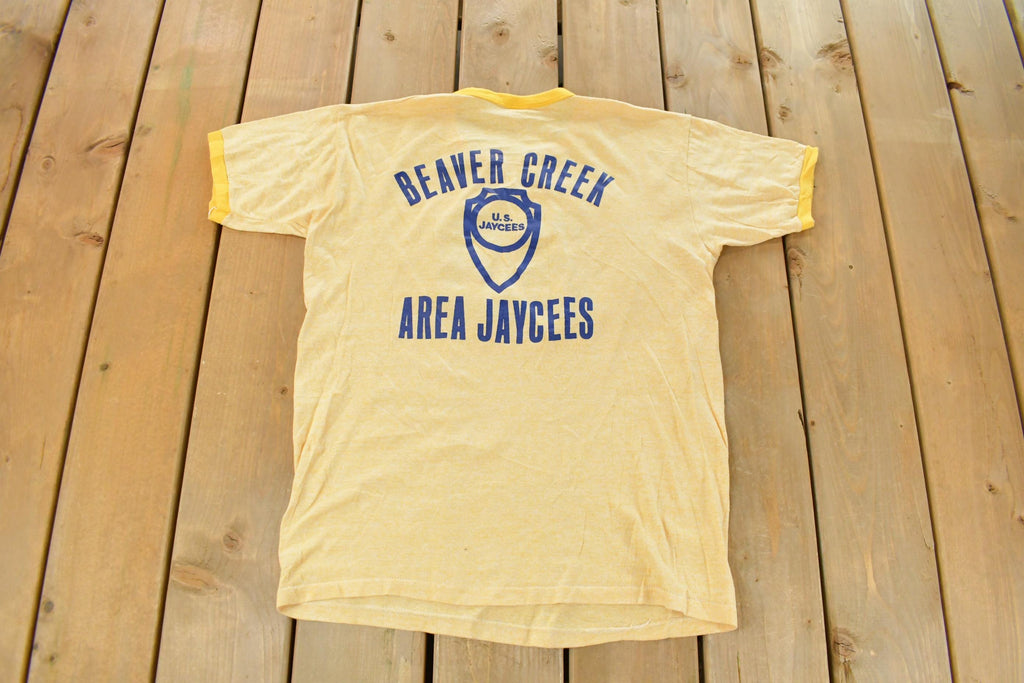 Vintage 1970s Beaver Creek Area Jaycees #32 Russell Athletics Jersey T-Shirt Men's Medium