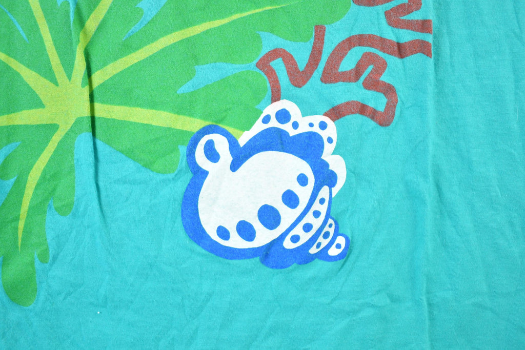 Vintage 1990s United Colours Of Benetton Souvenir Single Stitch Graphic Print T-Shirt Made In USA  Vintage Streetwear  Vacation Tee