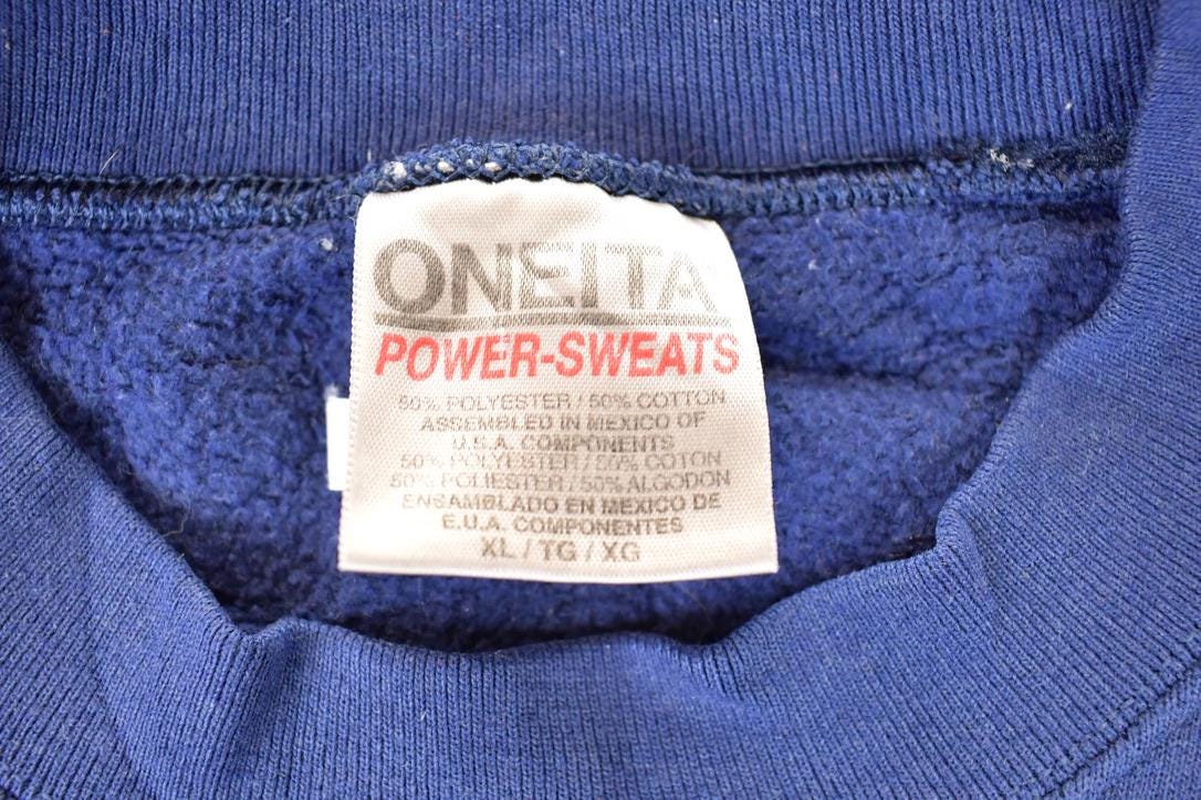 Vintage 1990s Alaska Embroidered Star Map Crewneck Sweatshirt Men's L