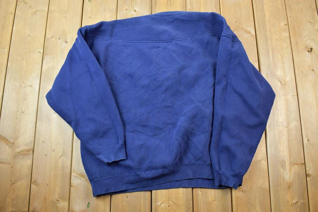 Vintage 1990s University Of Michigan Wolverines Collegiate Crewneck  Embroidered M  NCAA Sweatshirt  Sportswear  Americana