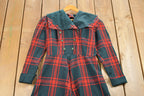 Vintage 1970s Wool Plaid Shirt Dress