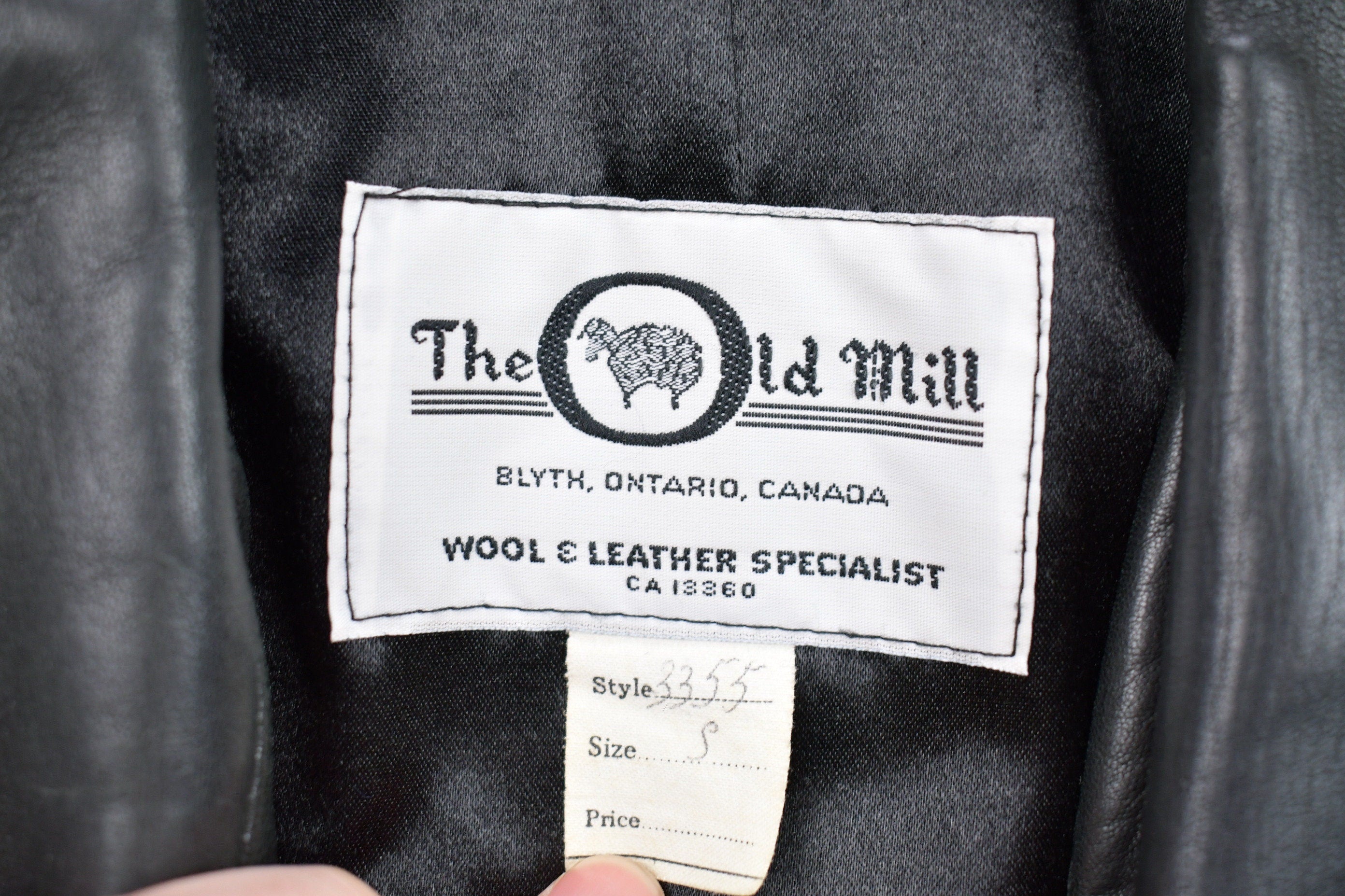 Vintage 1990s The Old Mill Leather Jacket
