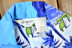 Vintage 1980s Tropicana Hawaii Beach Theme Button Up Shirt