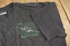 Vintage 1989 Blackbird P-51 Mustang Fighter Jet Graphic T-Shirt