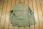 Vintage 1940s U.S. WW2 American Wool Button Up Infantry Fatigue Shirt Medium