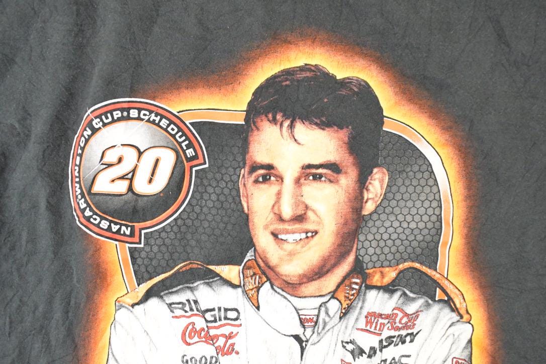 Vintage Y2K Ty Stewart Souvenir Nascar Winston Cup Travel T-Shirt Men's XL