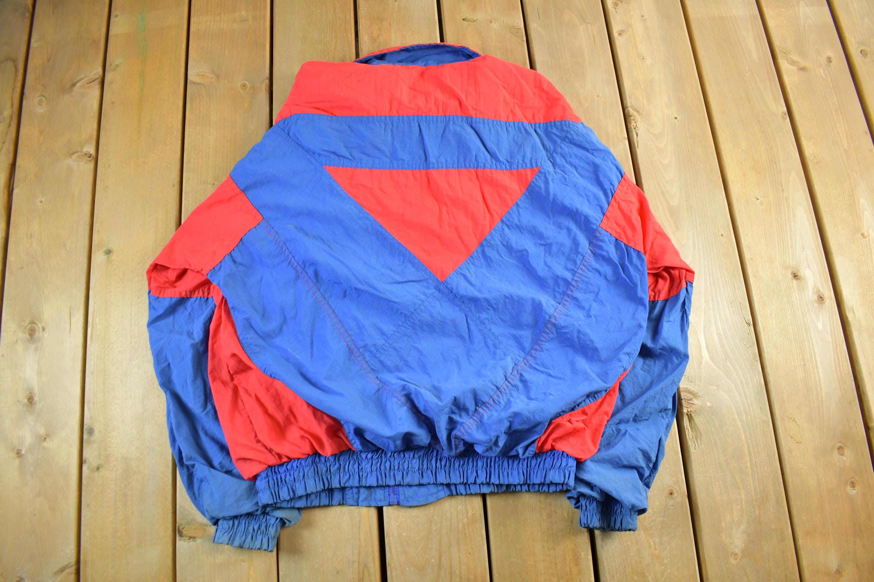 Vintage 1990s Philadelphia 76ers Logo 7 NBA Windbreaker Men's Large