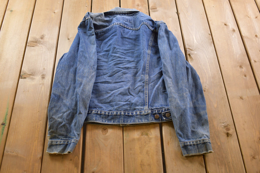 Vintage 1990s Distressed Levi's Red Tab Denim Jean Jacket