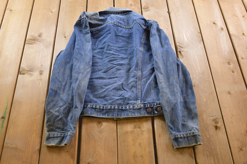 Vintage 1990s Distressed Levi's Red Tab Denim Jean Jacket