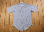 Vintage 1990s Lazarus Blank Blue Button Up Shirt