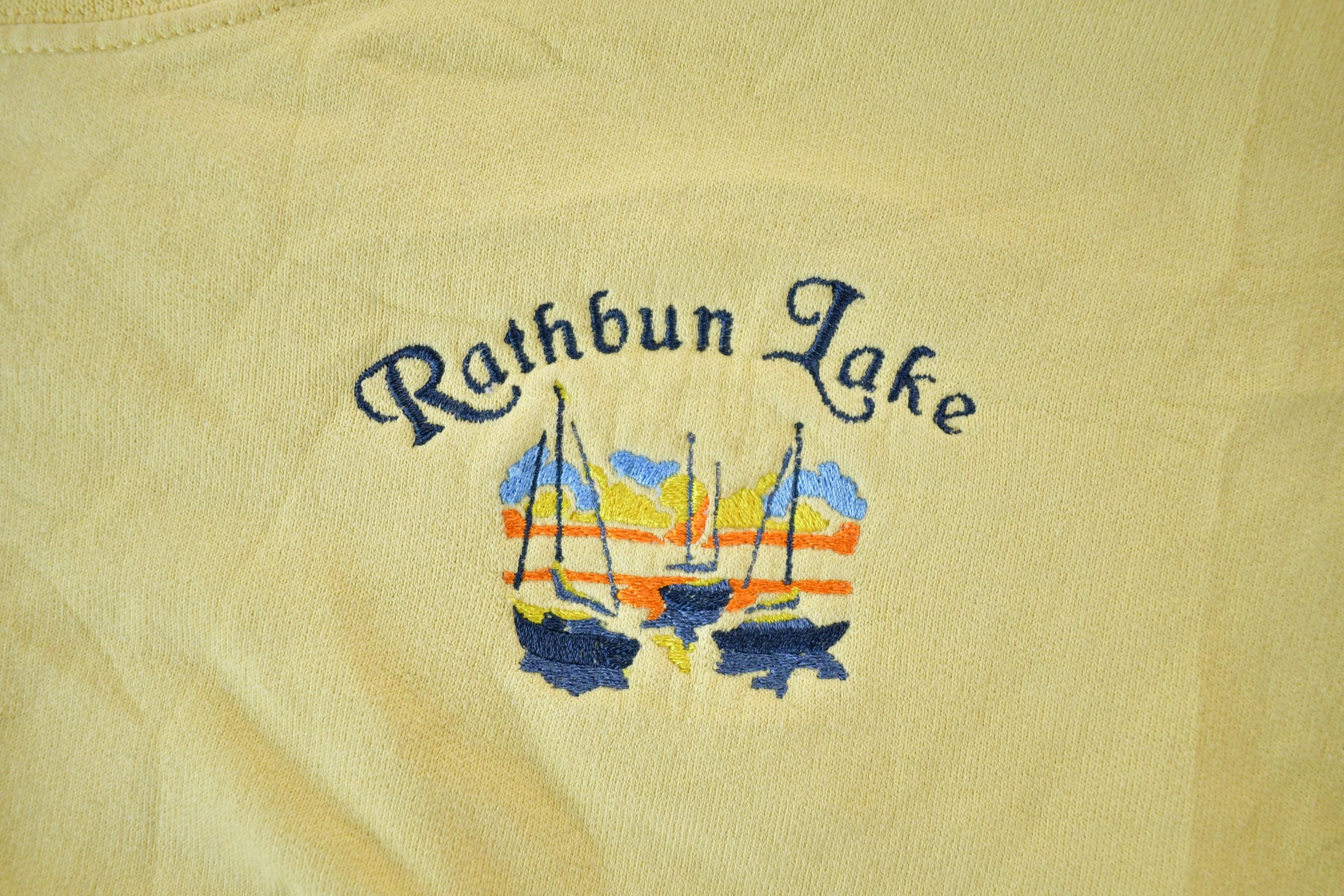 Vintage 1990s Rathbun Lake Sailing Crew Neck Sweatshirt