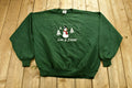 Vintage 1990's "Let It Snow" Snowman Embroidered Crewneck , 90s Holiday Crewneck , Made In USA , Winter Wear , Festive Graphic