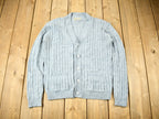Vintage 1980s Mervyns Men's Collection Cable Knit Cardigan Sweater  Vintage Cardigan  Button Up  3D Cable Knit  Made In USA