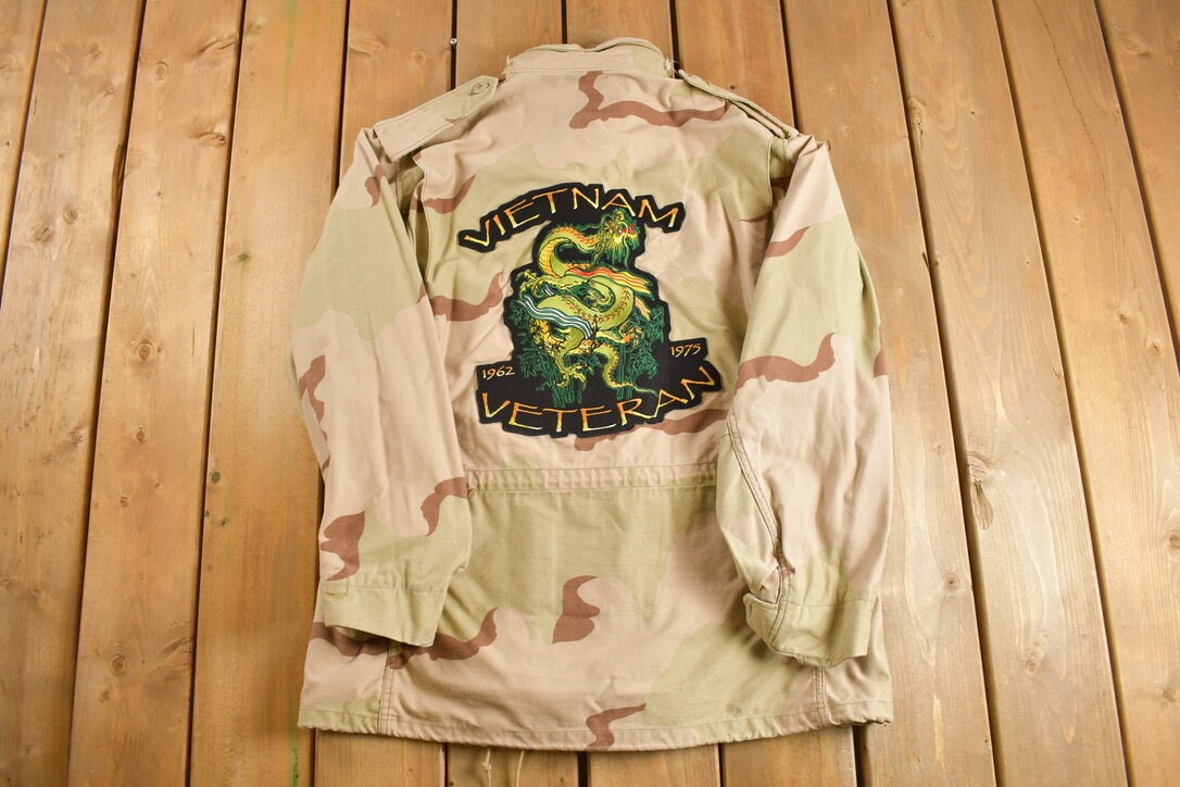 Vintage 2001 Military Embroidered Cold Weather Field Jacket