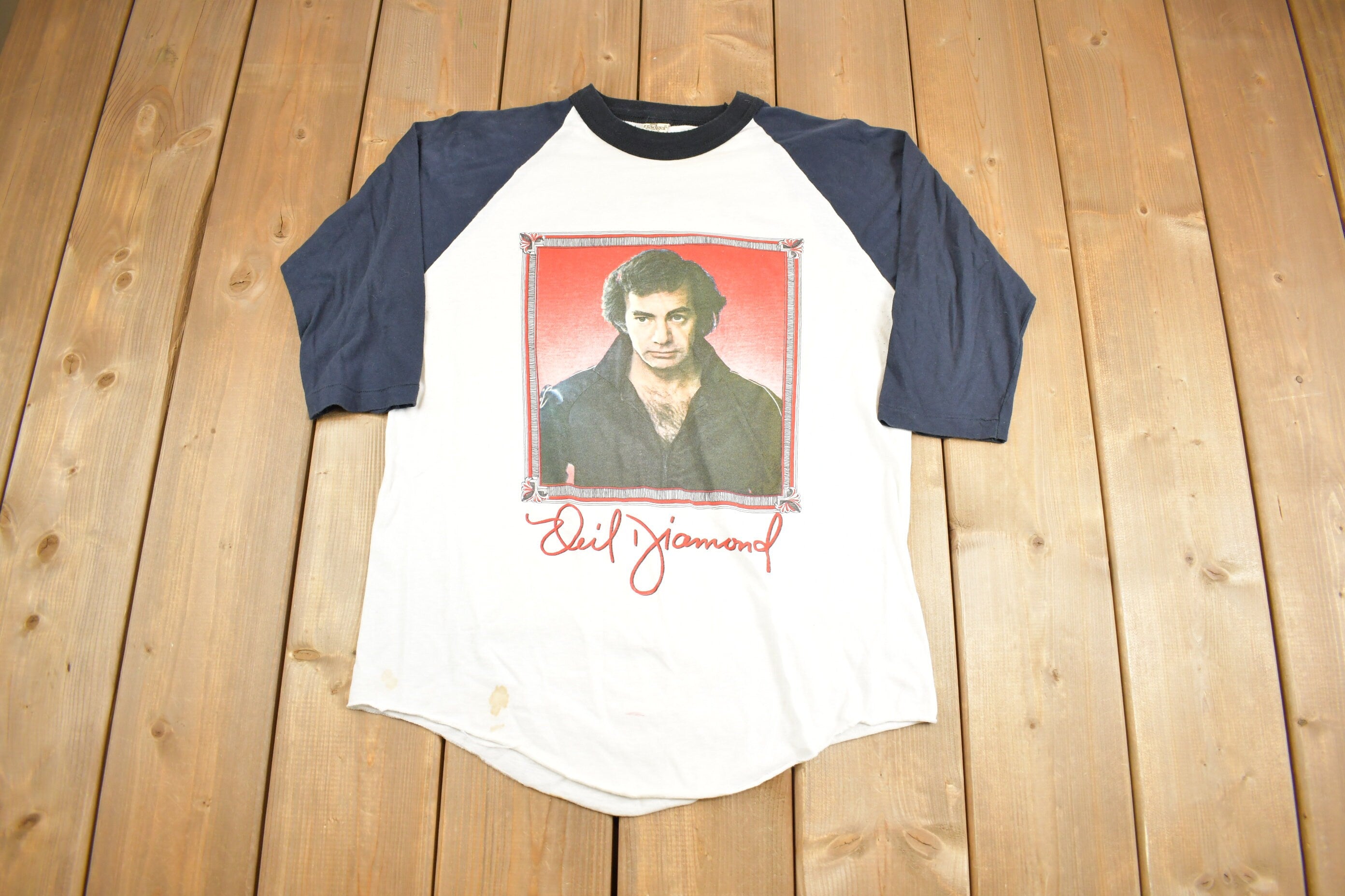 Vintage 1982 Neil Diamond Fall Tour Raglan Band T-Shirt