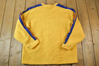 Vintage 1990s Nike Yellow Fleece Crew Neck Sweater