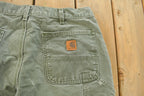 Vintage 2000s Carhartt Distressed Sun Faded Carpenter Pants Men's 34 x 30