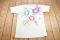 Vintage 1990s Jerzees Floral Painted Graphic T-Shirt