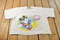 Vintage 1980s Disney World Mickey Mouse Graphic Cropped T-Shirt Women's Cropped L