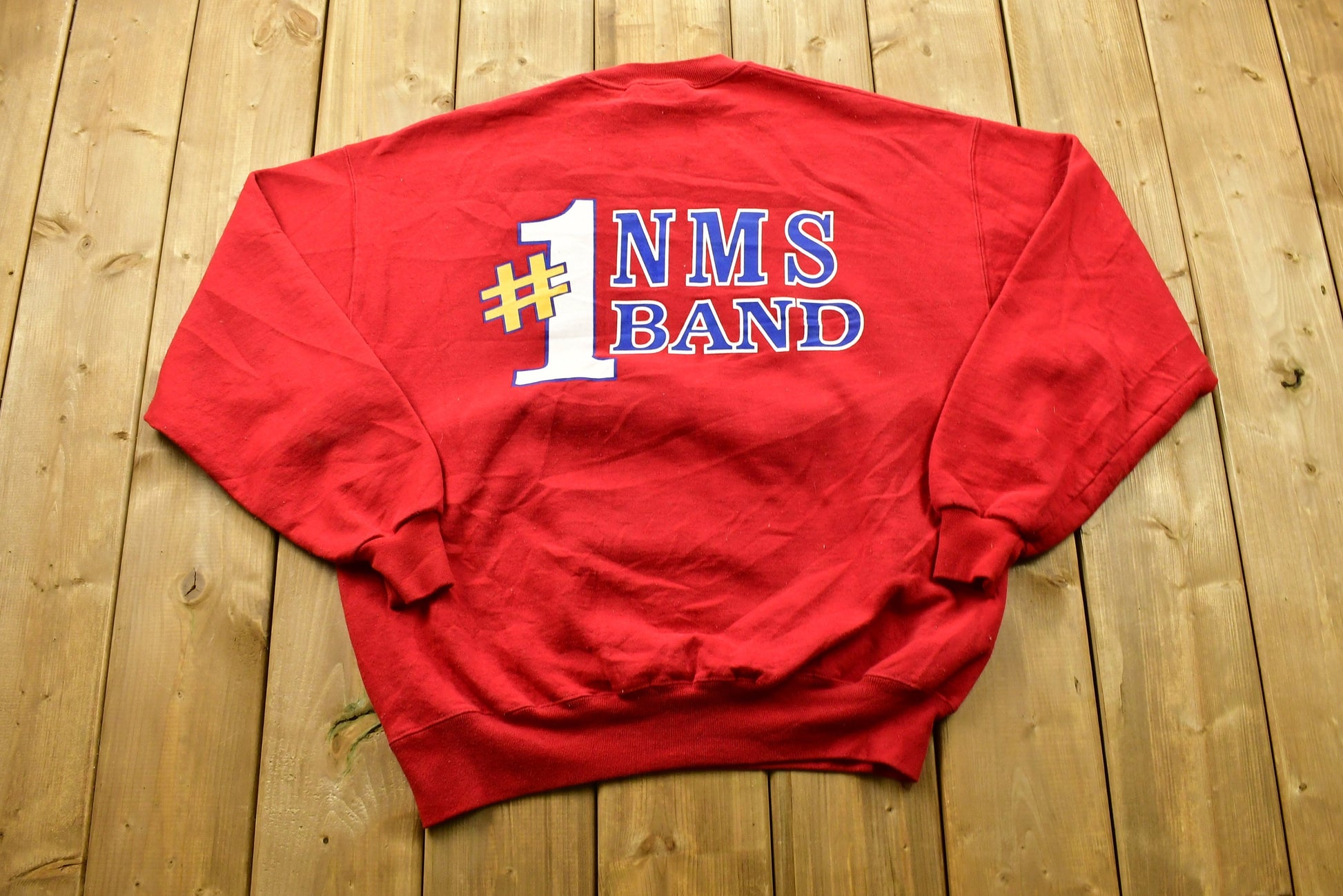 Vintage 1990's #1 NMS Band Patriots Crewneck Sweatshirt