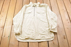 Vintage 1990s Eddie Bauer 100% Wool Double Breasted Button Up Shirt