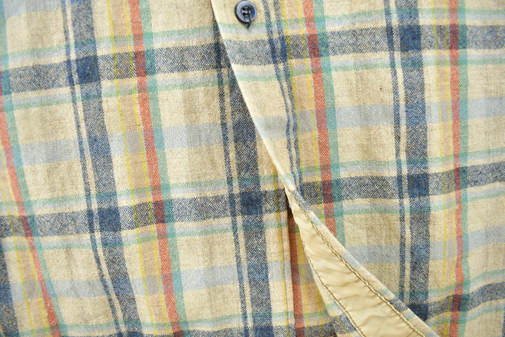 Vintage 1980s Pendleton Plaid Button Up Shirt