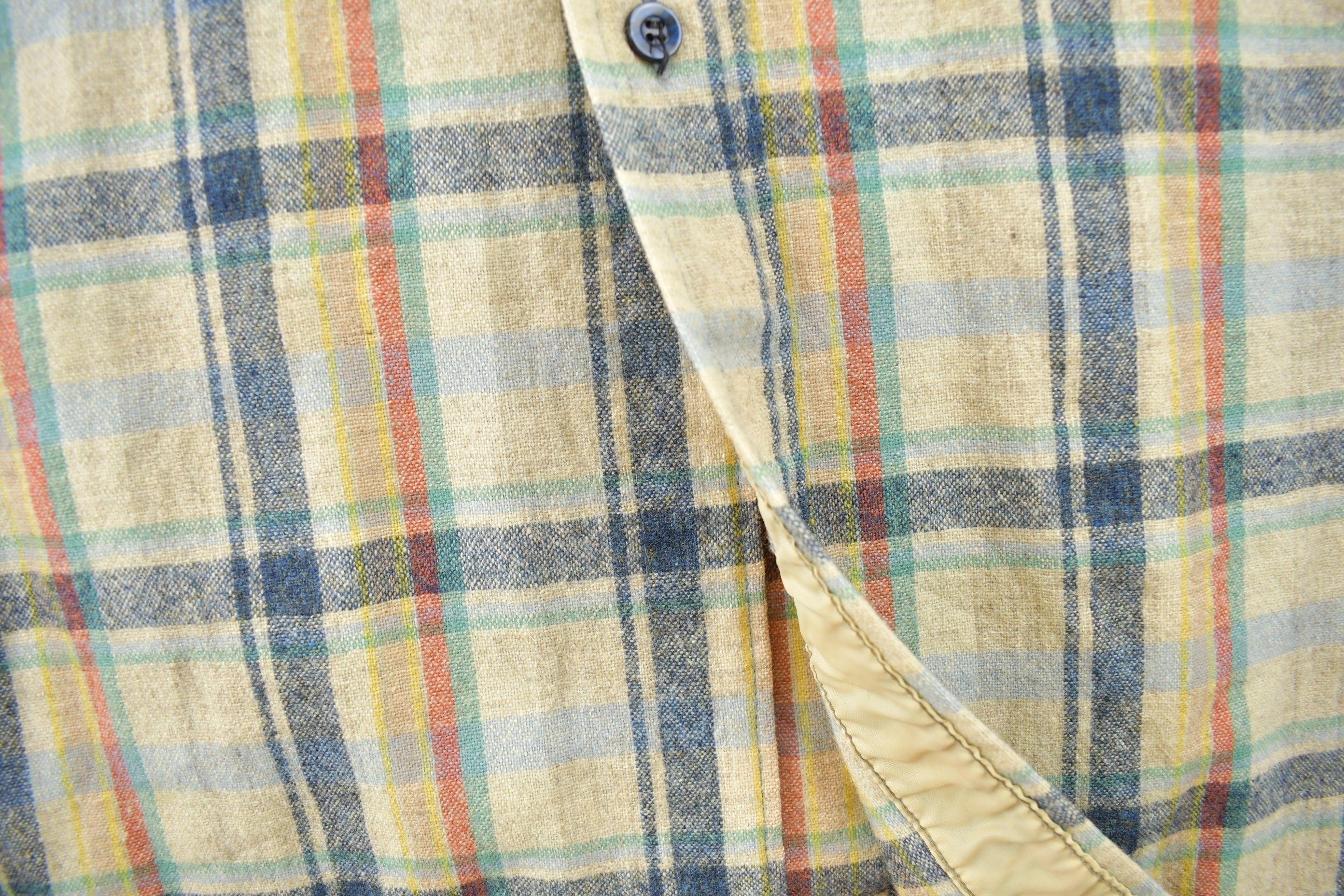Vintage 1980s Pendleton Plaid Button Up Shirt