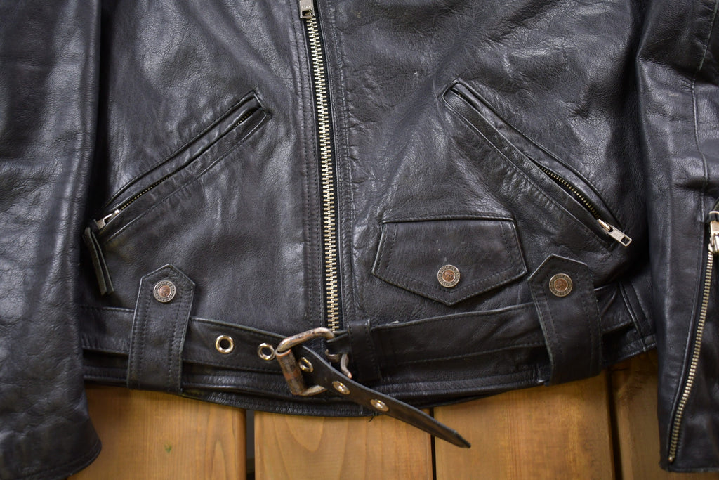 Vintage 1990s Harley Davidson Leather Biker Jacket