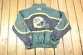 Vintage 1990s Green Bay Packers AOP Proline Logo Athletic NFL Football Warm Up Spring Jacket Made In USA