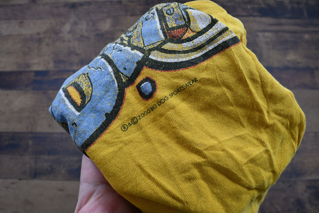 Vintage 2000 Big Dogs Yellow "Bite Me" T-Shirt