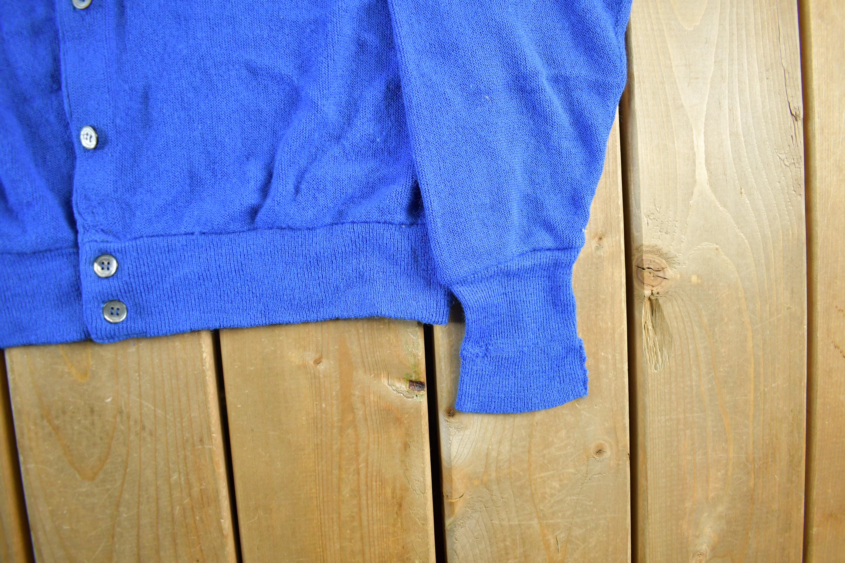 Vintage 1980s Izod Lacoste Knit Cardigan Sweater Men's S-M