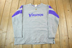 Vintage 2000s Minnesota Vikings NFL Crewneck Sweatshirt Men's Large