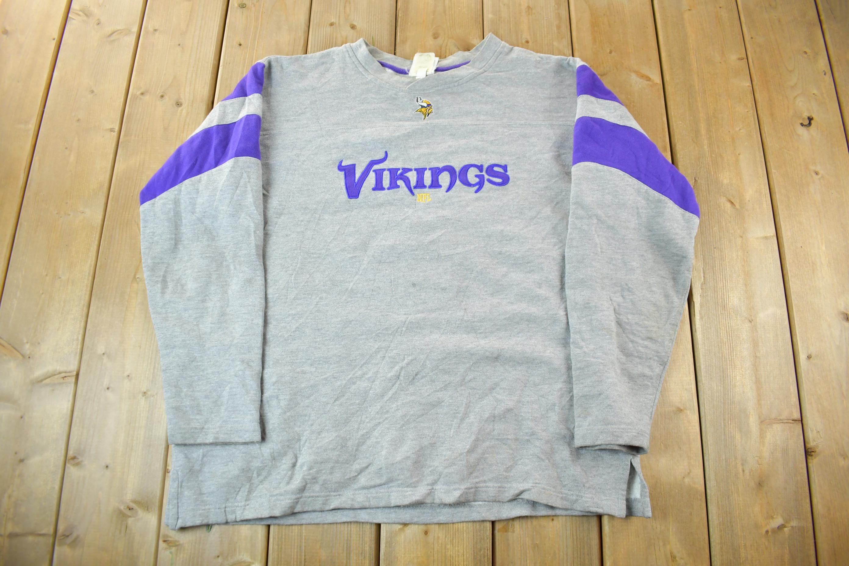 Vintage 2000s Minnesota Vikings NFL Crewneck Sweatshirt Men's Large