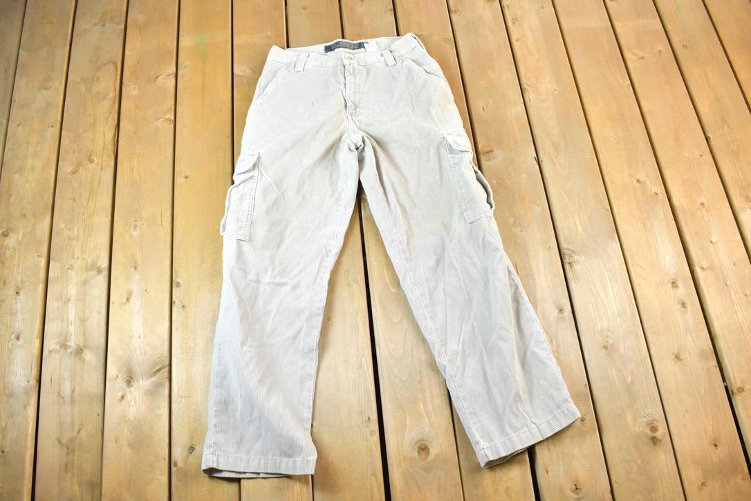 Vintage 1990s Levi Strauss Silvertab Corduroy Denim Cargos Size 30 x 32 Made In USA